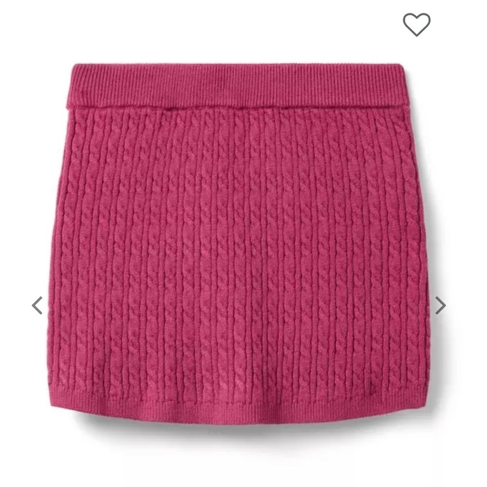 Janie and Jack Pink Cable Knit Skirt